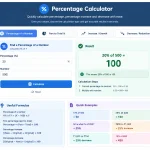 Percentage Calculator – Calculate Percentage Online